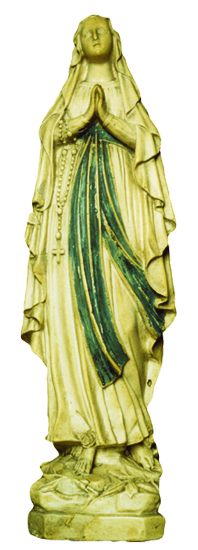 Statue de Notre-Dame de Lourdes que gardait Elisabeth à la fin de sa vie