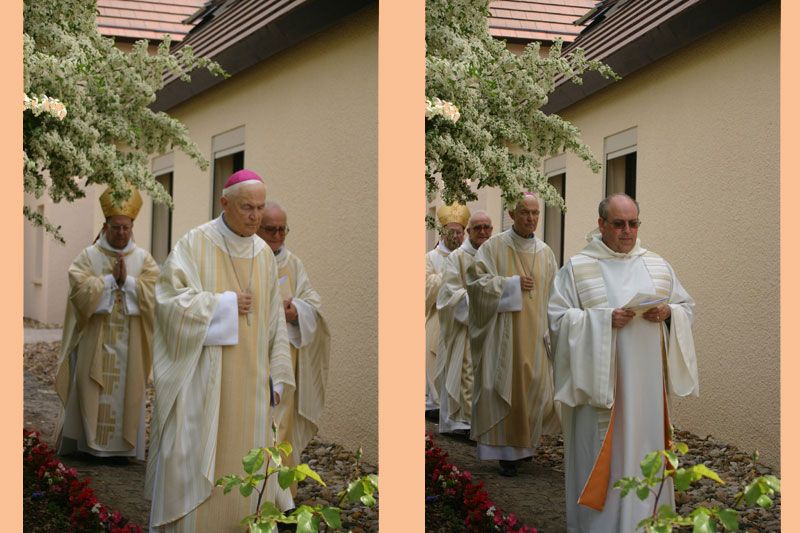Monseigneur Gaidon, Ã©vÃªque Ã©mÃ©rite de Cahors - le PÃ¨re Didier-Marie Golay, provincial des Carmes