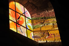 Vitrail illuminé