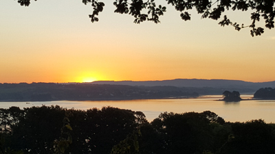 Coucher de soleil sur la mer