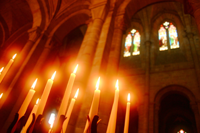 Cierges allumés