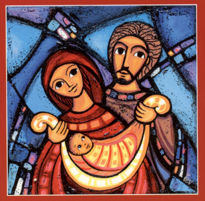 La Sainte Famille - Dessin Bénédictines de Vénière La Sainte Famille - Dessin Bénédictines de Vénière