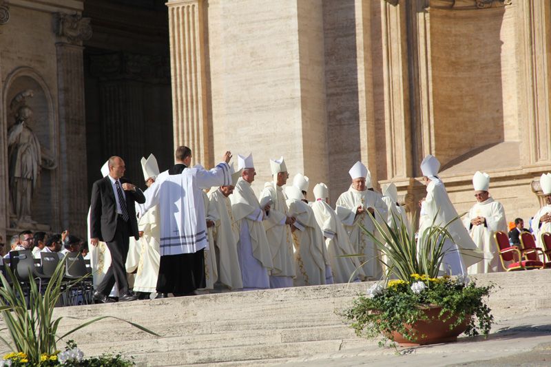 ArrivÃ©e du pape FranÃ§ois